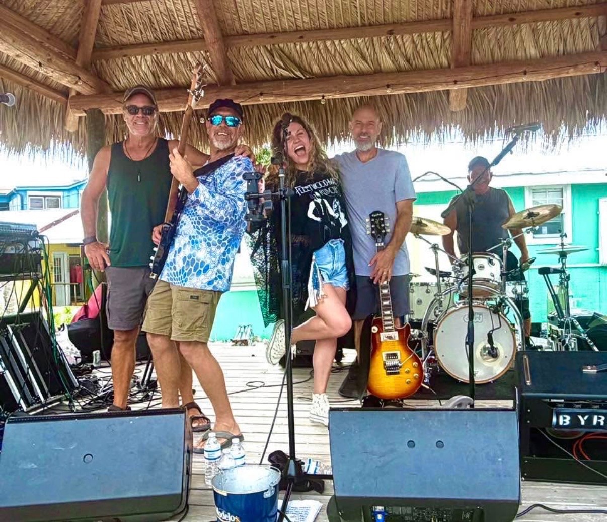 TALON performing live at a Southwest Florida tiki venue